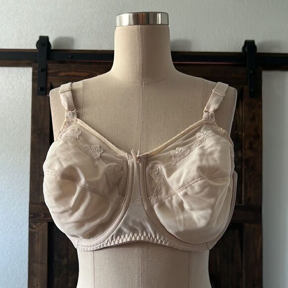 Bali Comfort-U Flower Full-Figure Bra 0180 Sz-36DD - Picture 4 of 10